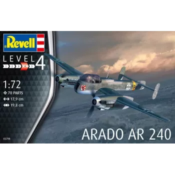 Plastikmodellbausatz REVELL Arado AR-240 Maßstab 1:72 — Flugzeugmontagemodell