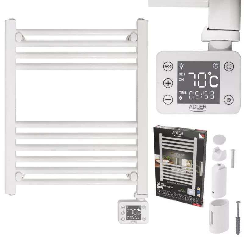 LED Elektrischer Badezimmerheizkörper | AD 7823 | Heizkörper | 400 W | Weiß | IP24