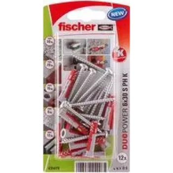 Fischer DuoPower 6 x 30 S PH K NV Dübel 30 mm 535479 1 Set (535479)