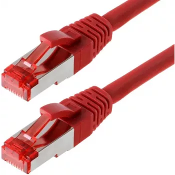 Netzwerkkabel Helos CAT6 S/FTP RJ-45 Cat6 5m Rot