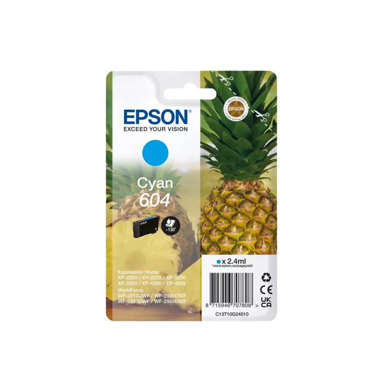 Epson 604 Tintenpatrone 1 Stück Original Standard-Reichweite Cyan