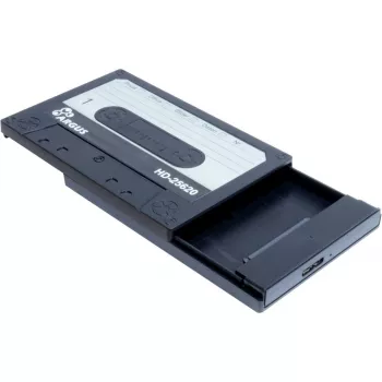 HDD-Gehäuse Inter-Tech HD-25620 Schwarz-Weiß 2.5 Zoll