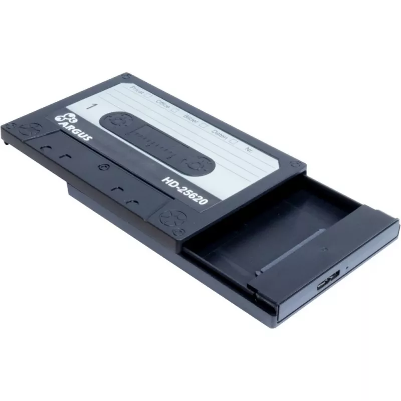 HDD-Gehäuse Inter-Tech HD-25620 Schwarz-Weiß 2.5 Zoll