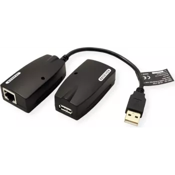 Value 12.99.1123 Kabeladapter USB-A - RJ-45 Schwarz (12.99.1123)