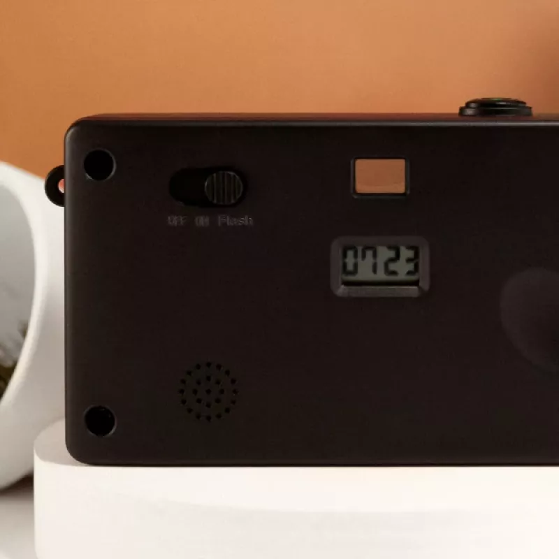 Displaylose Digitalkamera Camp Snap CS-V105-BR-JP — Braune Kompaktkamera ohne Display