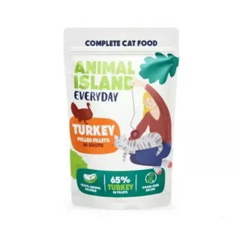 ANIMAL ISLAND Truthahn in Brühe Katzenfutter Monopack 40x85g