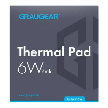Wärmeleitpad GrauGear G-TMP-6W 100×100×1 mm, Wärmeleitfähigkeit 6 W/m·K