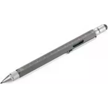 Kugelschreiber TROIKA PIP20/TI — Metallgehäuse, schwarze Tinte
