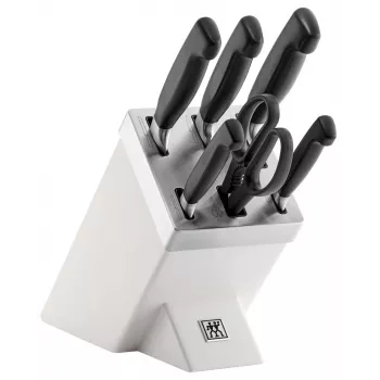 ZWILLING FOUR STAR 35148-207-0 Küchenmesser-/Besteckblock-Set 7 Stk. Weiß