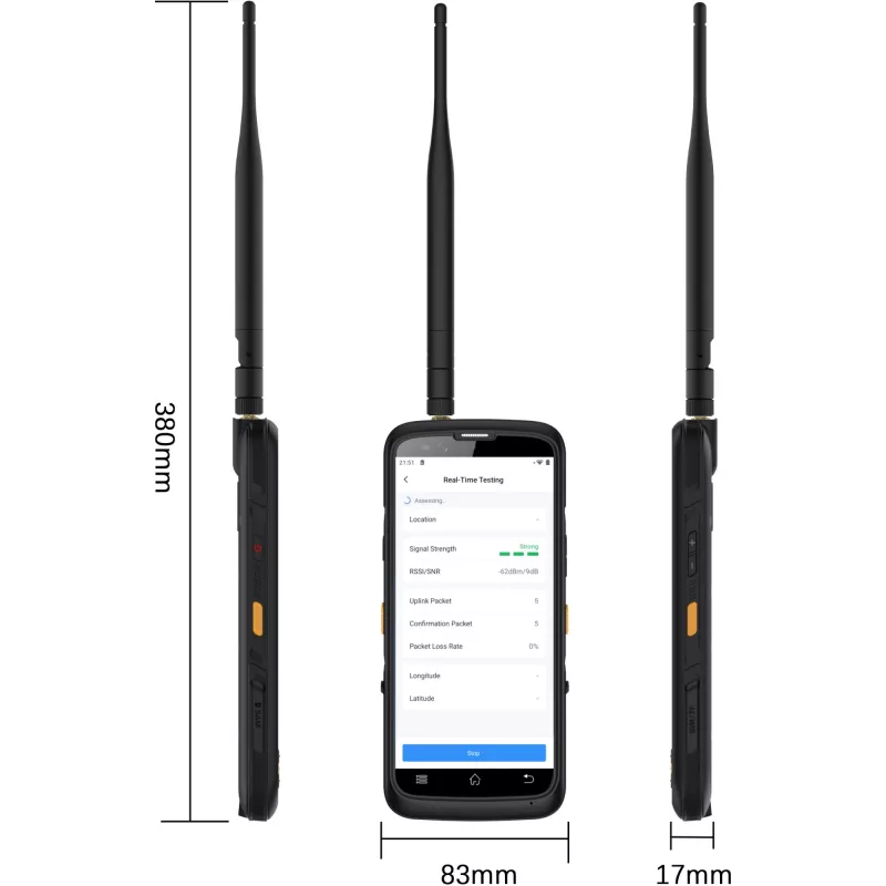 LoRaWAN Wi‑Fi Feldtester Milesight FT101-868M — Modell FT101-868M