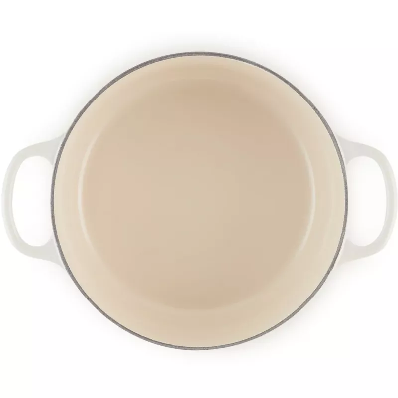 Le Creuset Signature Bräter rund 26cm Meringue (21177267164430)