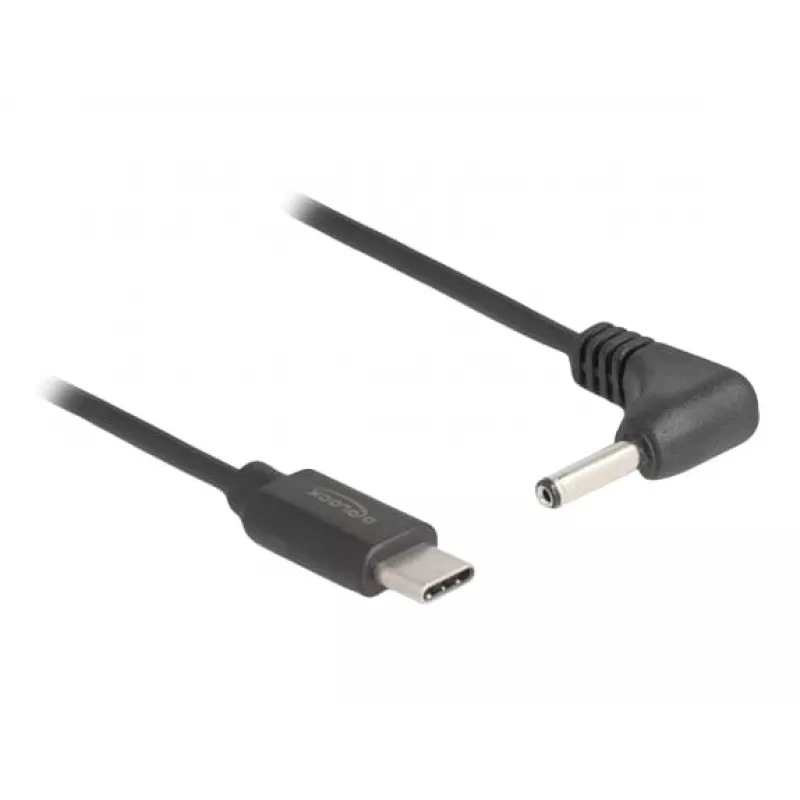 DeLOCK 85393 Stromkabel Schwarz 1,5 m USB-C 3,5 x 1,35 mm