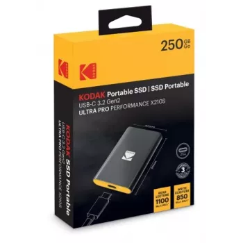 Tragbare SSD Kodak X210S 250 GB USB-C 3.2 Gen 2 EKSSD250GX210SK