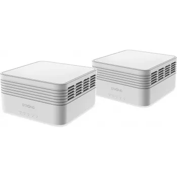 Strong MESHKITAX3000 Mesh-Wi-Fi-System Dual-Band (2,4 GHz/5 GHz) Wi-Fi 6 (802.11ax) Weiß 2 Intern (MESHKITAX3000)