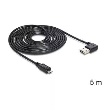 USB-Kabel DeLOCK USB 2.0 5m USB A Micro-USB B Schwarz