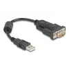 DeLOCK 61549 Serielles Kabel Schwarz 0,25 m USB Typ-A RS-232