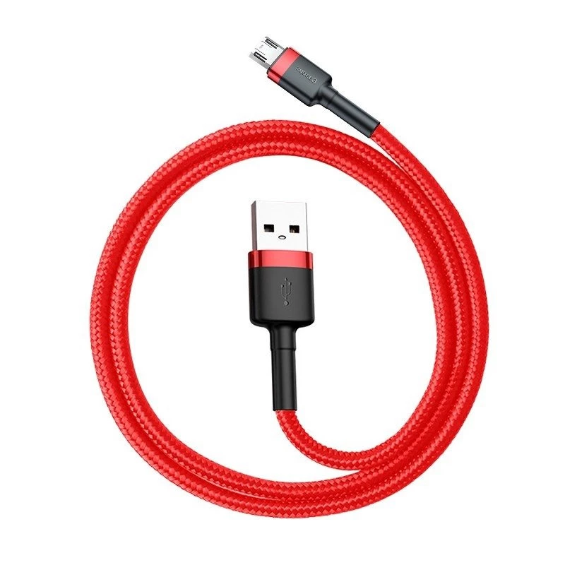 USB-Kabel Baseus CAMKLF-C09 2m USB A auf Micro-USB B Rot