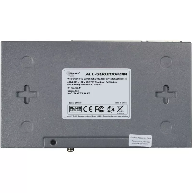 PoE Switch ALLNET ALL-SG8206PDM 6-Port 802.3af/at