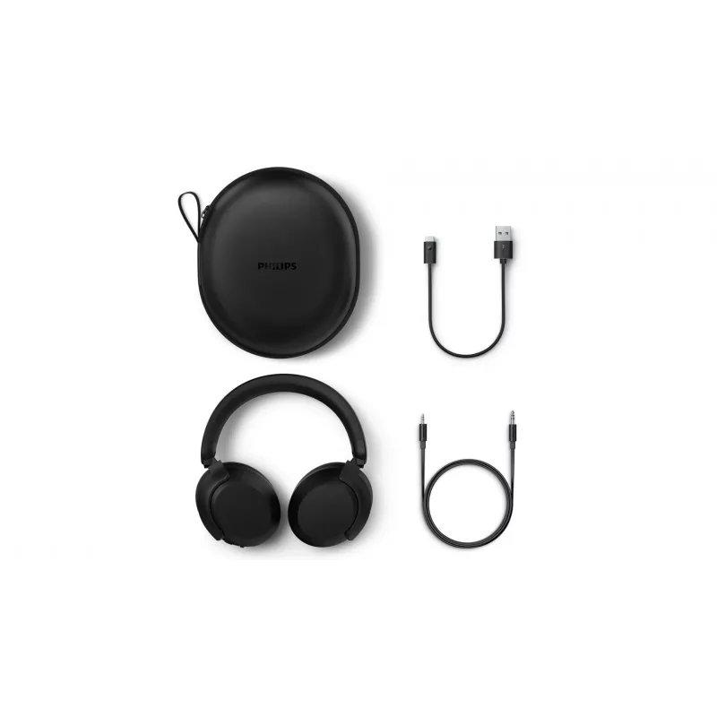 Philips TAH8000EBK/00 Kopfhörer/Headset Kabellos Kopfband Anrufe/Musik USB Type-C Bluetooth Schwarz