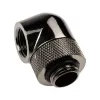 XSPC 90° Adapter G1/4 Zoll AG auf G1/4 Zoll IG, drehbar, Schwarzchrom, 4er-Pack