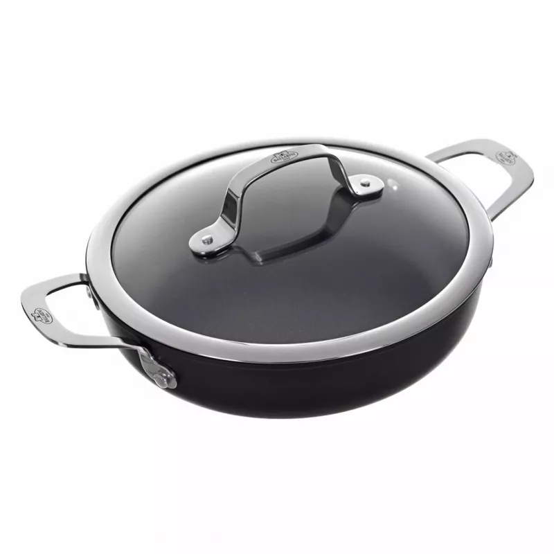 BALLARINI Alba ALBG3ED.24D tiefe Bratpfanne mit 2 Griffen 24 cm