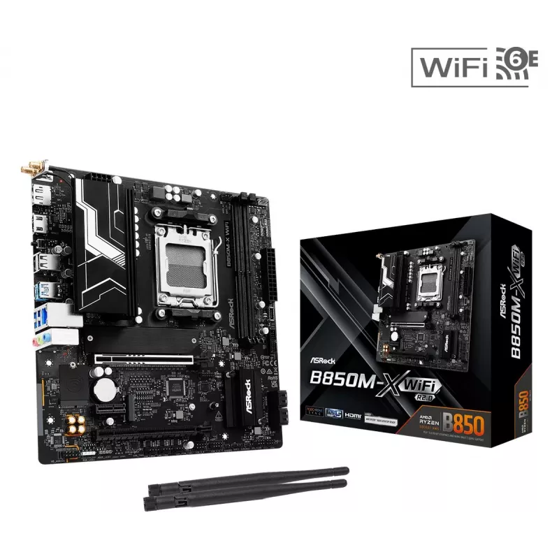 ASRock B850M-X WiFi R2.0 AMD B850 AM5 Micro-ATX Motherboard