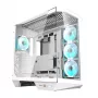 Darkflash DY470 PC-Gehäuse (weiß) + 4 Lüfter