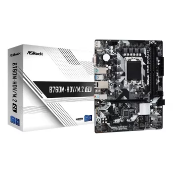 ASRock B760M-HDV/M.2 D4 DDR4 LGA 1700 Micro-ATX Motherboard