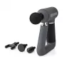 Nedis Sports Massage Gun, 6-Speed with 4 Attachments, Brushless Motor for Muscle Recovery & Relaxation, Triangular Handle, Rechargeable - Grau