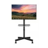 Gembird TV-Bodenständer mit Rollen (neigbar) für 32 Zoll–55 Zoll, VESA 100x100–400x400, max. Traglast 30 kg, schwarz