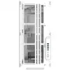 Thermaltake AX500 Grand Tour E-ATX-Gehäuse mit Glasseitenfenster (Weiß)