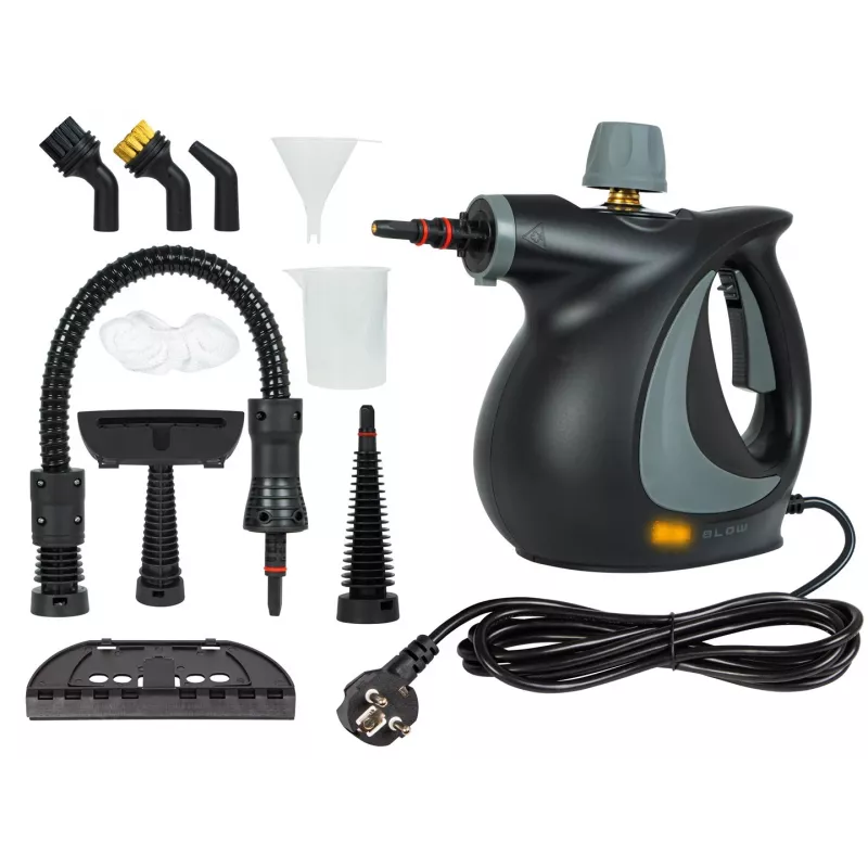 Tragbarer Dampfreiniger BLOW PURE STEAM — 1050 W, 0,35-Liter-Tank, 3,2 bar, max. 130°C, inklusive Boden- und Fensterdüsen