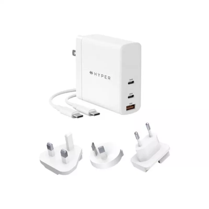 HYPER HJG140WW Ladegerät für Mobilgeräte Universal Weiß AC Schnellladen Innenbereich