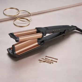 BaByliss Deep Waves Lockenstab Warm Black, Orange 98,4 (2,5 m)