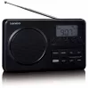 Tragbares Radio Lenco MPR-035BK — FM/AM, Netz- und Batteriebetrieb, 2,5-Zoll-LCD, 20 FM-Senderspeicher, 3,5-mm-Ausgang