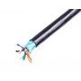 Externes gefülltes Installationskabel DIGITUS cat.5e, F/UTP, AWG 24/1, PE, 305m, schwarz, Rolle