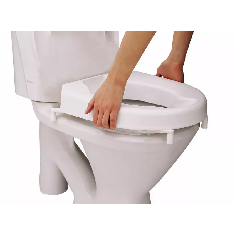 Etac Hi-Loo erhöhter Toilettensitz mit Deckel, 10 cm
