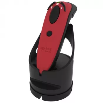 Durascan D720 Linear BARCODE+QR-Code-Lesegerät Rot + Ladestation
