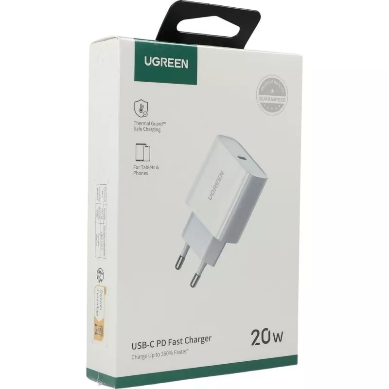 Ugreen USB Power Delivery 3.0 Quick Charge 4.0+ 20W 3A Netzteil (weiß)
