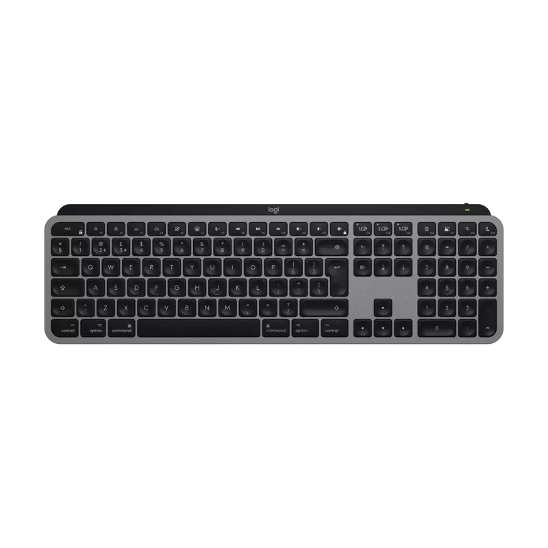 Logitech MX Keys S for Mac Tastatur Büro RF Wireless + Bluetooth QWERTZ Deutsch Aluminium Weiß
