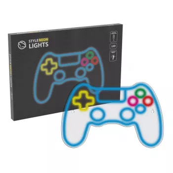 Kabelgebundenes USB-Gamepad MANTA SNL63MT Neon Lights — PC-Controller mit USB-Anschluss
