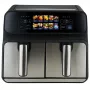 Heißluftfritteuse ProfiCook PC-FR 1287 H — Doppel-8 L, 2200 W, Touch-LED, schwarz/Edelstahl
