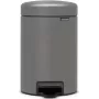 Trash Can Brabantia 126260 3L Round Plastic Grau