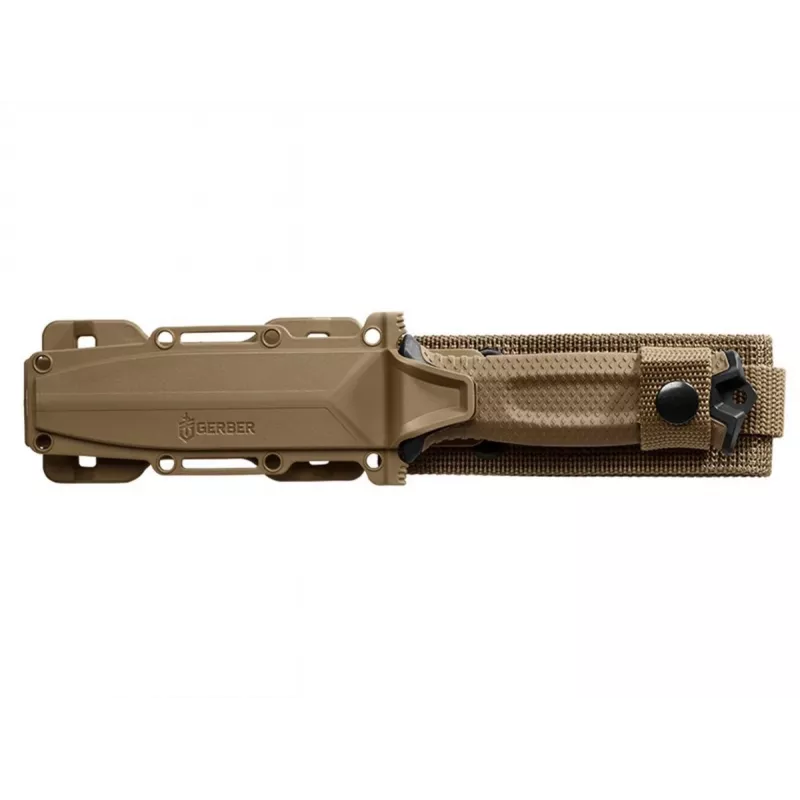 Überlebensmesser GERBER Strongarm Fixed Serrated Coyote