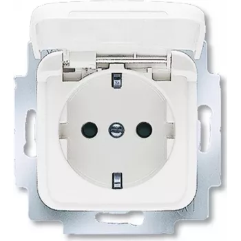 BUSCH JAEGER 20 EUKB-214 - CEE 7/3 - 2P+E - Weiß - 250 V - 16 A - 71 mm