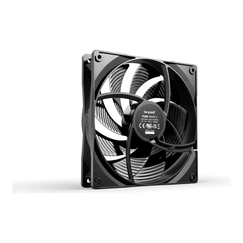 be quiet Pure Wings 3 140mm PWM Hochgeschwindigkeits-Gehäuselüfter für Computer 14 cm Schwarz 1 Stk.