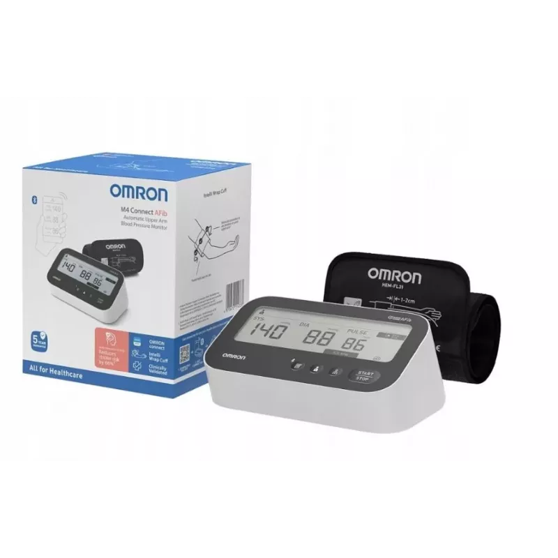 OMRON M4 Connect Afib Oberarm-Blutdruckmessgerät