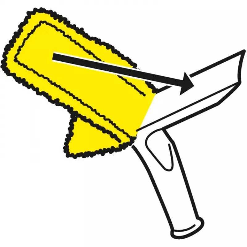 Fensterreiniger-Zubehör Karcher 2.633-130.0 — Mikrofaser-Reinigungstücher 275 mm (2 Stück)