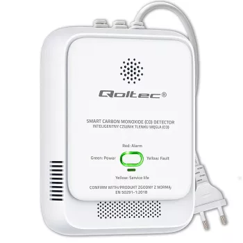 CO-Melder QOLTEC 52576 – Kohlenmonoxid-Sensor, 85 dB Alarm