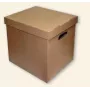 Archivbox SMLT, 360x290x350mm, braun, ökologisch, abnehmbarer Deckel